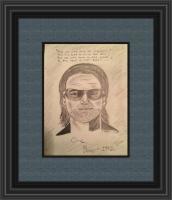 Bono - Pencil Drawings - By Charles Wallace, Sketch Drawing Artist
