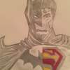 Batman Vs Superman - Pencil Drawings - By Charles Wallace, Sketch Drawing Artist