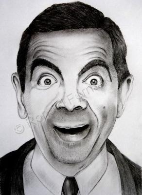 Portraits - Mrbean Aka Rowan Atkinson A4 - Paper