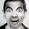 Mrbean Aka Rowan Atkinson A4 - Paper Drawings - By Ronald Fernandes, Pencil Sketch Drawing Drawing Artist