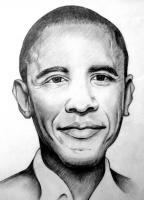 Barack Obama - Paper Drawings - By Ronald Fernandes, Pencil Sketch Drawing Drawing Artist