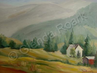 Landscape - Canyon Farm - Oil