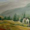 Canyon Farm - Oil Paintings - By Glenda Roark, Soft Brush Strokes Painting Artist