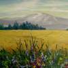 Wheat Field - Oil Paintings - By Glenda Roark, Soft Brush Strokes Painting Artist