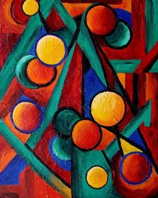 Abstract - Tennis Balls - Acrylic