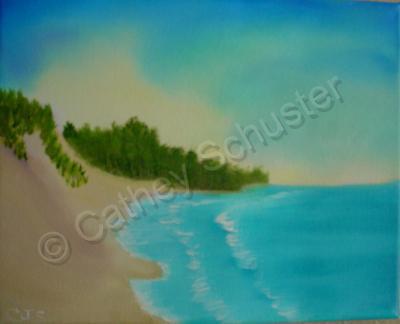 Seascape - Douglas Dunes Michigan - Oil On Canvas