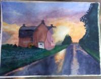 The Reeves Barn - Watercolor Paintings - By Corrine Parry, Realism Painting Artist
