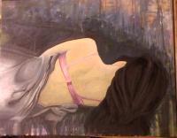 Sleeping Raven - Oil Paintings - By Corrine Parry, Dreams Painting Artist