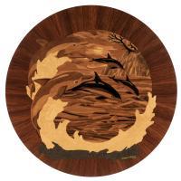 Sunset - Wood Woodwork - By Grzegorz Czarnecki, Marquetry Woodwork Artist