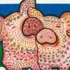 Pigs In Love - Acrylics Paintings - By Judy Katon Heim, Interpretive Painting Artist