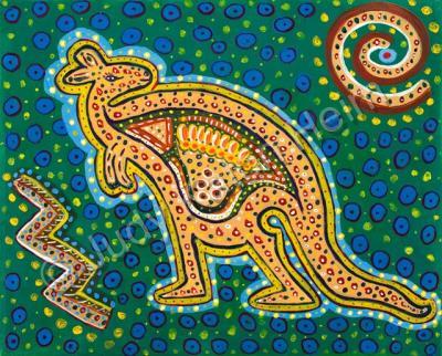 Austrialan - Kangaroo Kate - Acrylics
