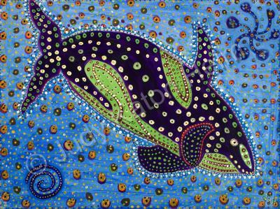 Sea Creatures - Wanda Whale - Acrylics