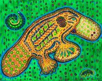 Platypus Paul - Acrylics Paintings - By Judy Katon Heim, Interpretive Painting Artist