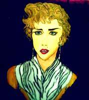 Madonna - Mixed Media Mixed Media - By R Scott, Portrait Mixed Media Artist