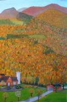 Farm Landscapes - Autumn Mountains - Oil On Canvas