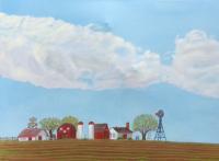 Farm Landscapes - Farm 2 Spring - Oil On Canvas