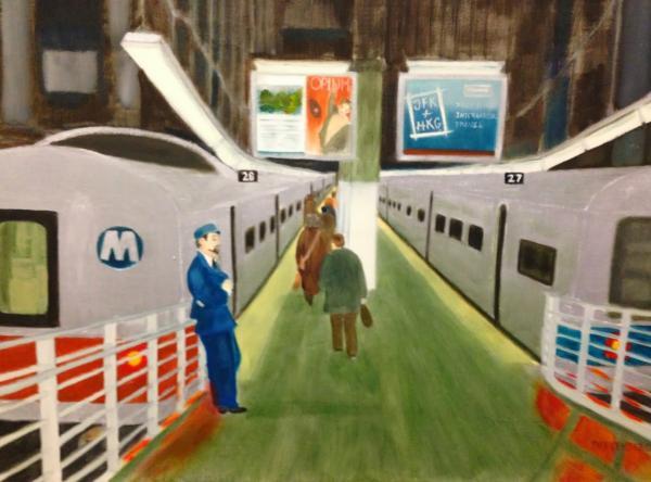 New York City Scenes - Track 28 - Oil On Canvas