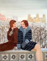 Winter Whispers - Oil On Canvas Paintings - By Leslie Dannenberg, Impressionism Painting Artist