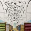 Law Library III - Oil On Canvas Paintings - By Leslie Dannenberg, Impressionism Painting Artist