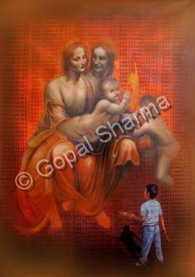 My Paintings - Can I Compelete It - Oil On Canvas