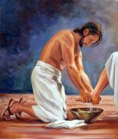 Painting - Christ The Servant - Oil