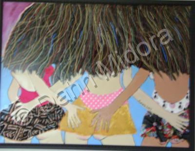 Social - California Girls - Oil And Plastic On Canvas