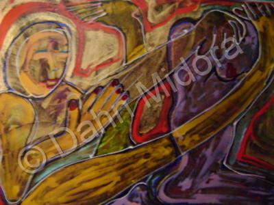 People - Twisted Love - Oil And Plastic On Canvas