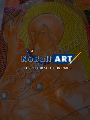 Nudity - Abeni - Oil And Plastic On Canvas