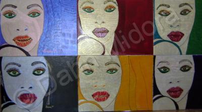 Woman - Foxy Lady - Oil And Plastic On Canvas