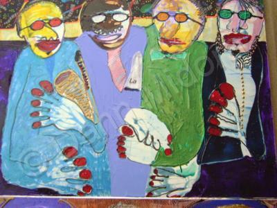 Men - Odd Investigators - Oil And Plastic On Canvas