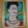 Frida Kahlo In Vines - Oil On Canvis Original Paintings - By Dahn Midora, Original Painting Artist
