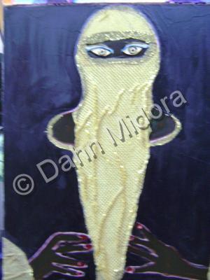 Woman - Mahirimah - Oil And Plastic On Canvas