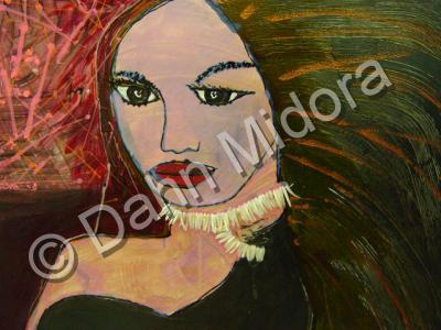 Woman - Leilani - Oil And Plastic On Canvas