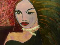 Woman - Leilani - Oil And Plastic On Canvas