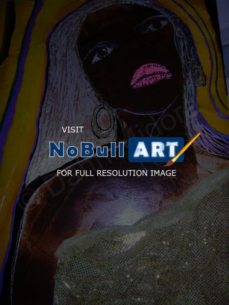 Woman - Dakarai - Oil And Plastic On Canvas