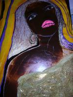 Woman - Dakarai - Oil And Plastic On Canvas