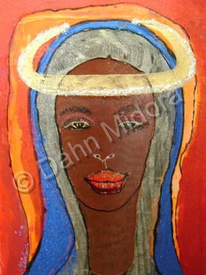 Woman - Guardian - Oil And Plastic On Canvas