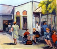 California Paintings - Cafe Fanny - Acrylic