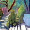 Blake Gardens At The University Of California At  Berkeley - Acrylic On Paper Paintings - By Juliet Mevi, Plein Air  Realism Painting Artist