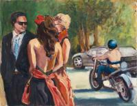 The Wedding At Nicasio  2 - Oil Paintings - By Juliet Mevi, Impressionism Painting Artist