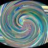 Silver Peach Blue White Swirl - Digital Digital - By Sharon Whidden, Digital Digital Artist