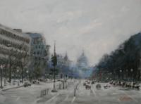 Washington Dc - Oil Paintings - By James Corwin, Atmospheric Painting Artist