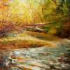 Stoner Creek - Oil Drawings - By James Corwin, Impressionism Drawing Artist