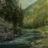 Gallatin River 1 - Oil Paintings - By James Corwin, Realism Painting Artist