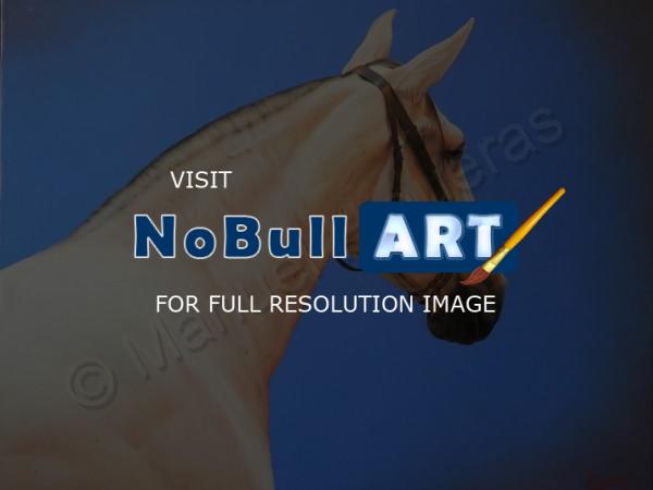 Horses - Blue - Oil On Canvas