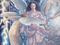 Mythology - Detail - Even The Angels Have Guns - Oil