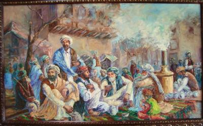 C - Chay Khana Or Tea Shop - 120X80Cm