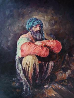 M - Afghan Old Man - 50X70Cm