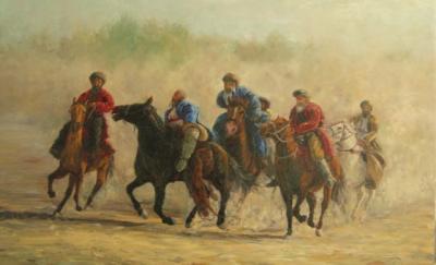 B - Buzkashi - 120X180Cm