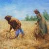 Farmers - 00 Paintings - By Akram Ati, Oil Painting On Canvas Painting Artist